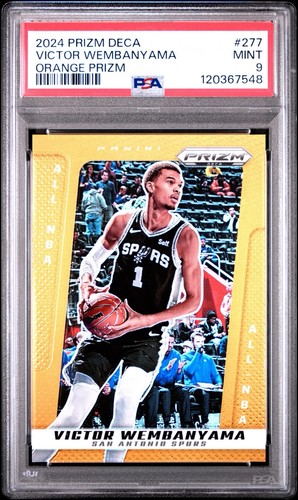 2024-25 Panini Prizm Deca - All-NBA Victor Wembanyama #277 Orange Prizm /49