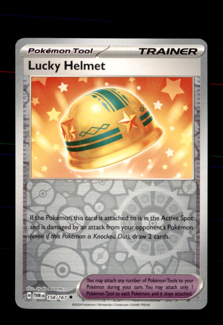 Lucky Helmet 158/167 Uncommon Twilight Masquerade Pokemon Reverse Holo Near Mint