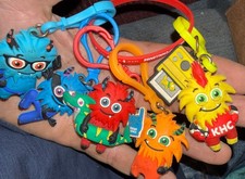 Lot of 8 kids heart challenge keychains