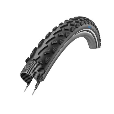 XLC Fahrrad Reifen Rad TourX 50-559 ETRTO 26x2.0'' Schwarz Reflex Drahtreifen