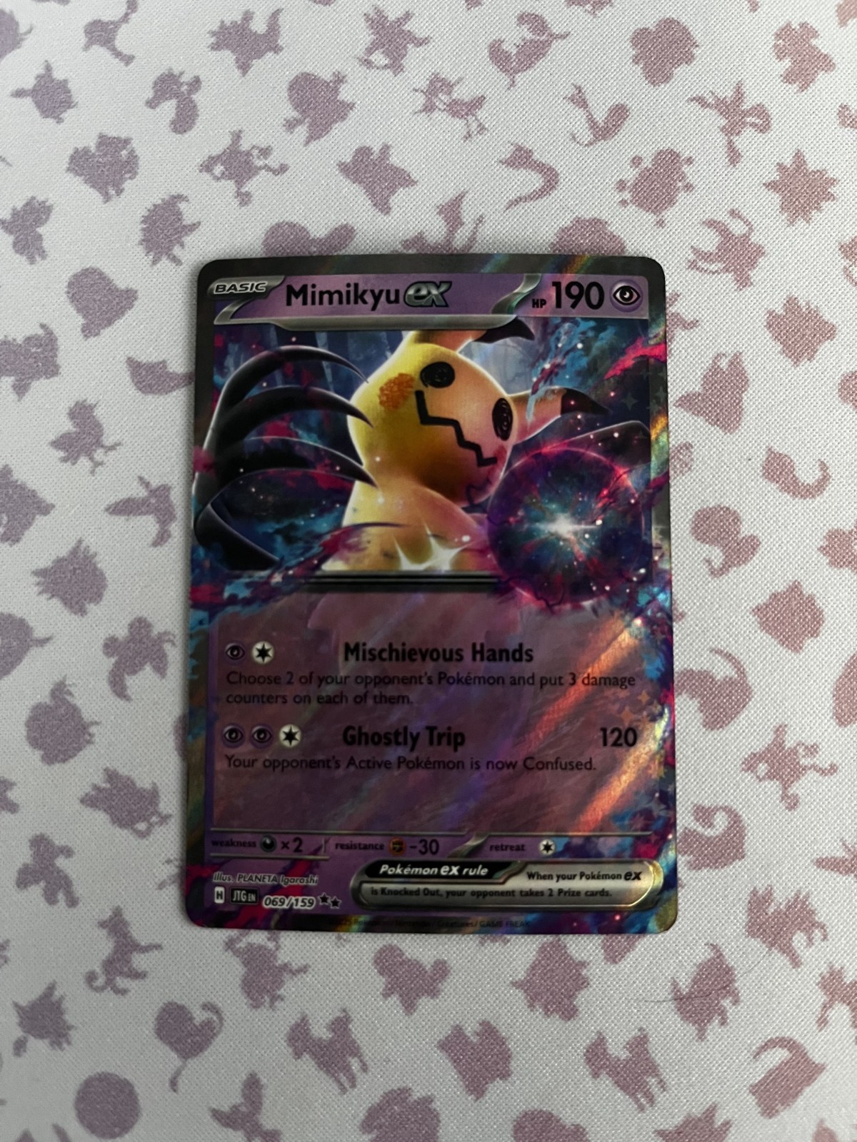Pokémon TCG SV-Journey Together Mimikyu ex #69/159 Double Rare NM