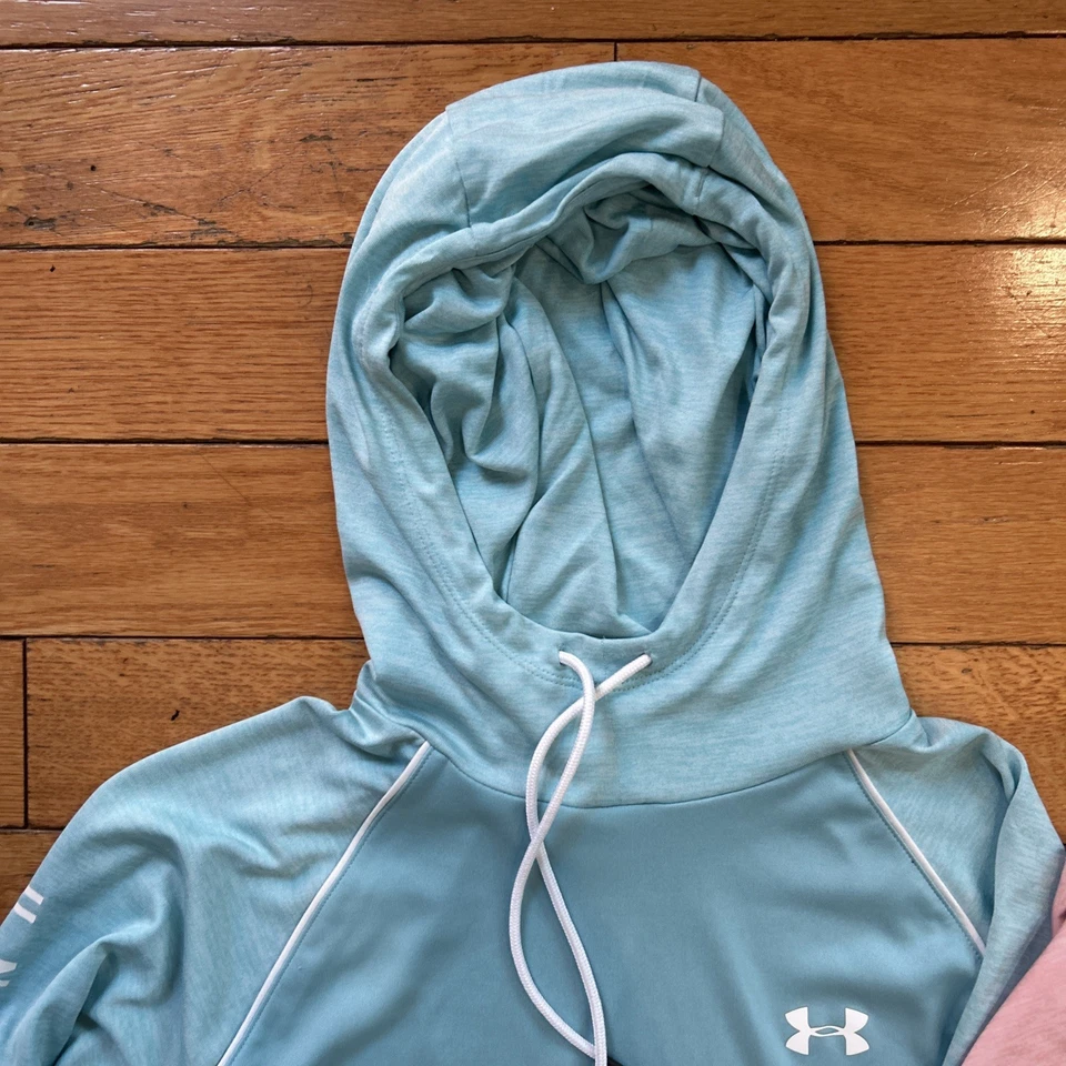 Lote de (2) - Camisa de mujer Under Armour delgada manga larga con capucha, talla mediana Foto 4 de 4