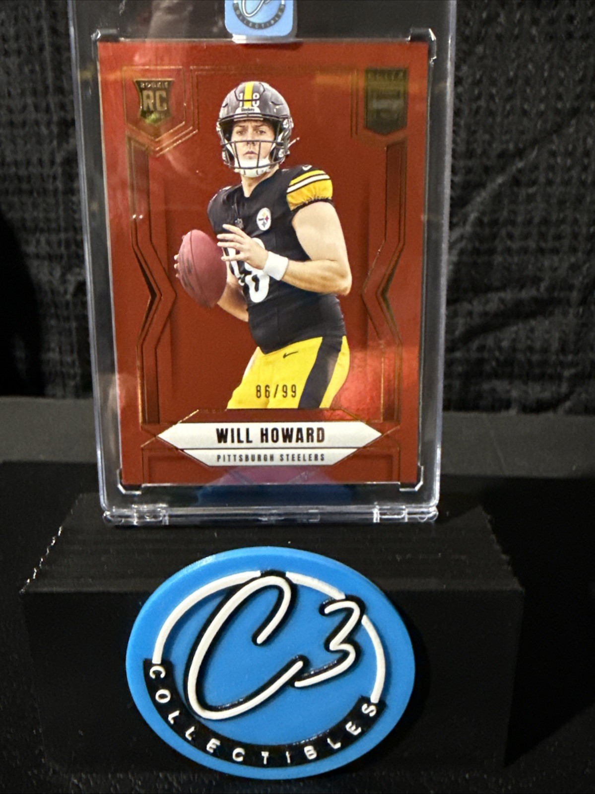 2025 Panini Donruss Elite - Rookies Will Howard #150 Red /99 (RC)