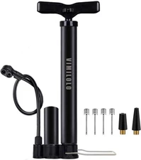 VIMILOLO Bicycle Pump, Bike Floor Pump with Gauge Inflator for Presta and Schrad