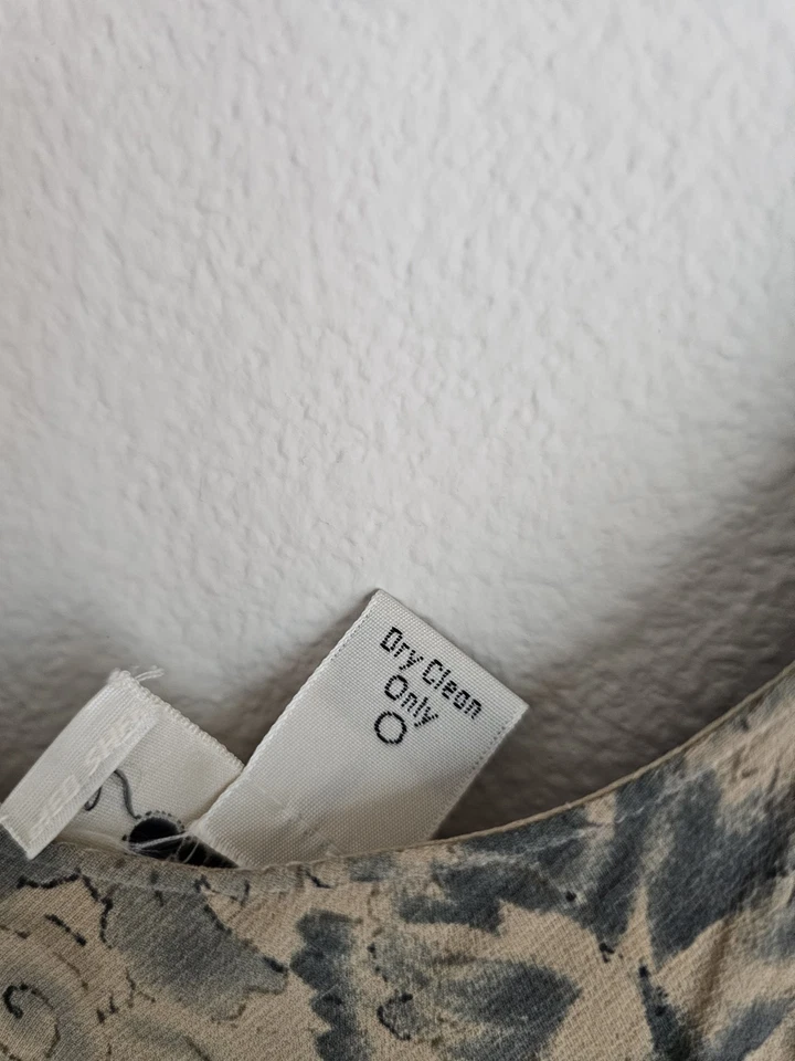 RARE CALVIN KLEIN COLLECTION VINTAGE 90S SILK FLORAL JACQUARD PRINT SLIP DRESS - Image 3 of 4