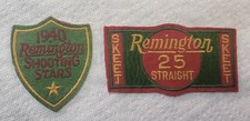 2 Vintage 1940 Remington Shooting Stars 25 Straight Skeet Patches