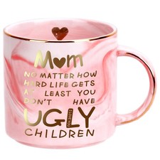 Mothers Day Gifts for Mom from Daughter Son - 12oz Funny 12 Ounces, Pink