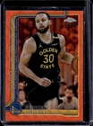 2025-26 Topps Chrome Stephen Curry Orange Wave Refractor #/25 Warriors
