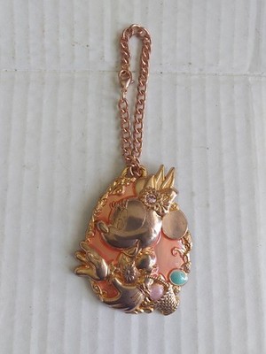 Minnie Mouse Tokyo Disney Easter Egg Hunt rose gold-tone metal Charm Keychain