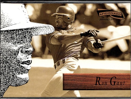 1996 Pinnacle Aficionado Ron Gant #27 card
