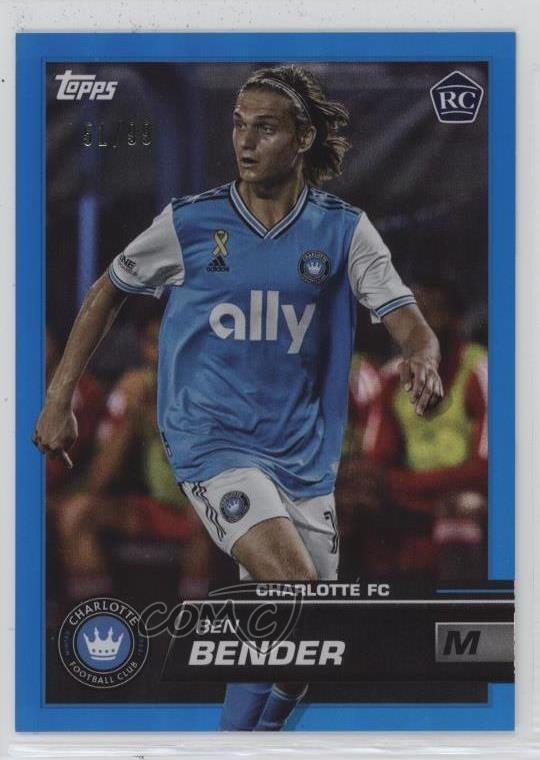 2023 Topps MLS Blue Foil 51/99 Ben Bender #46 Rookie RC y0i