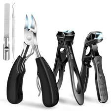2025 Toenail Clippers for Thick Nails for Seniors, Nail Clippers for Men Angl...