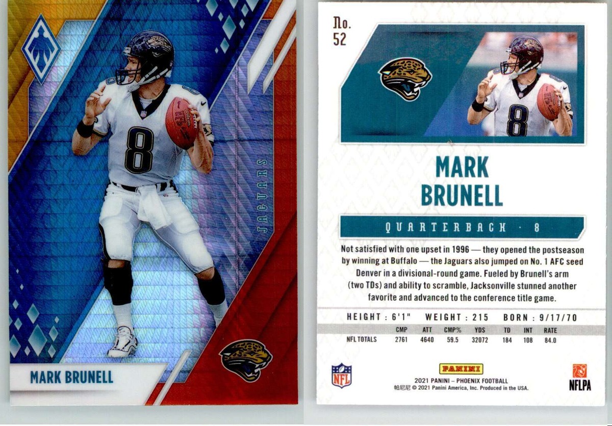 Mark Brunell 2021 Phoenix Fanatics Fire Burst #52 Jaguars | eBay