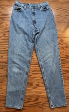 VTG Levis 951 Women  s Jeans Sz 12 L 30x32.5 Mom Orange Tab Relaxed Tapered USA