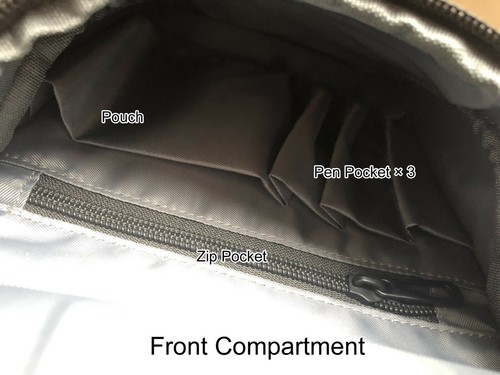 Water Resistant Sling Backpack Chest Pack Single Strap Daypack Charging Port - Picture 6 of 11