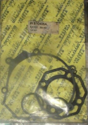 KAWASAKI KX100 1988-90 DICHTUNGSSATZ OBEN (NEU ABER ALTER BESTAND) W.810406A