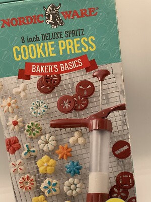 Nordic Ware Baker's Basic 8'' Deluxe Spritz Cookie Press