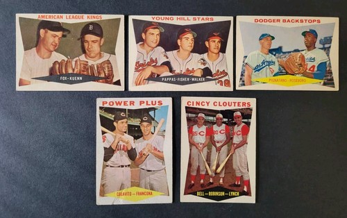1960 Topps Baseball Cards - Multiplayer card lot - Frank Robinson and more
