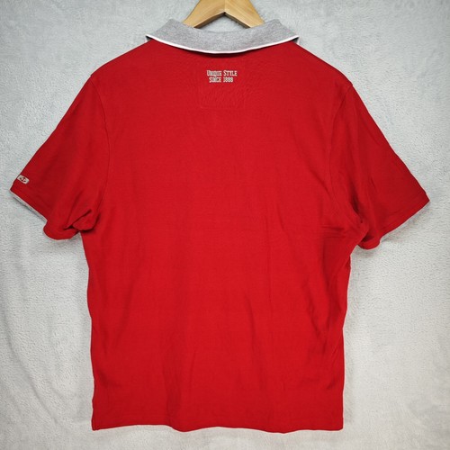 BRAX Poloshirt Herren Polohemd Shirt Gr. L Rot Polokragen Kurzarm Baumwolle - Bild 6 von 10