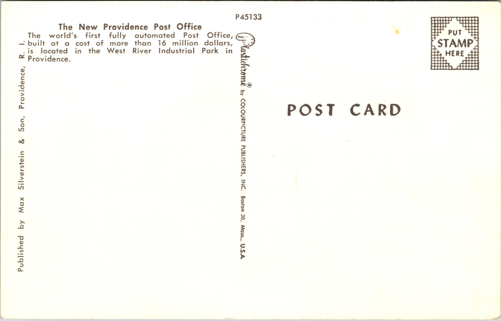 The New Providence Post Office Rhode Island RI Chrome Postcard B60 eBay