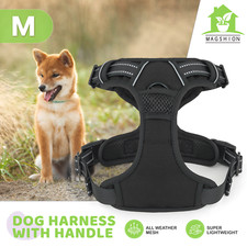 No Pull Adjustable Reflective Dog Pet Harness Puppy Vest w/Handle for Medium Dog
