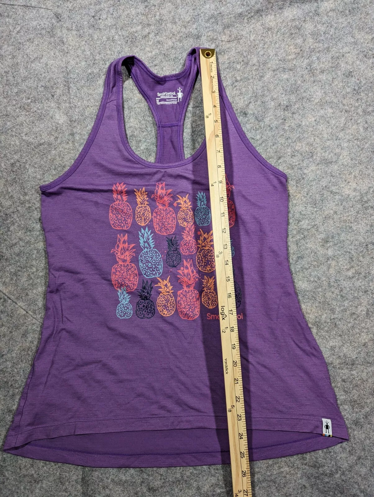 smartwool merino sport 150 bunch of pineapples tank-top