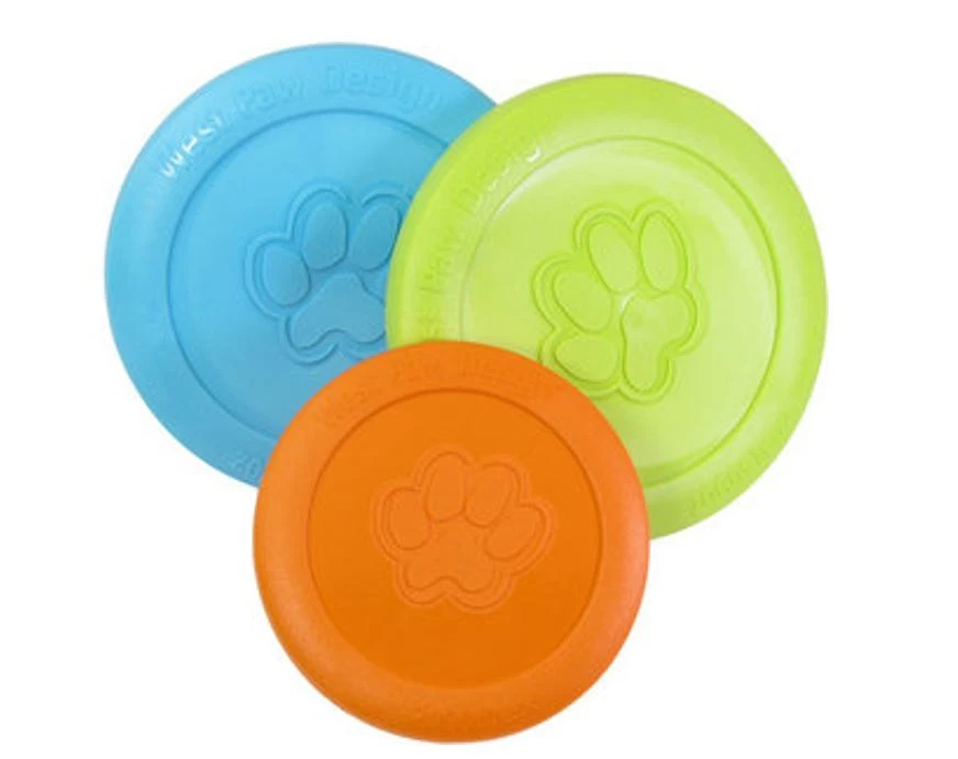 West Paw Zisc Dog Disc US Made Dog Frisbee Heavy Duty Flexible Fetch Dog  Toy