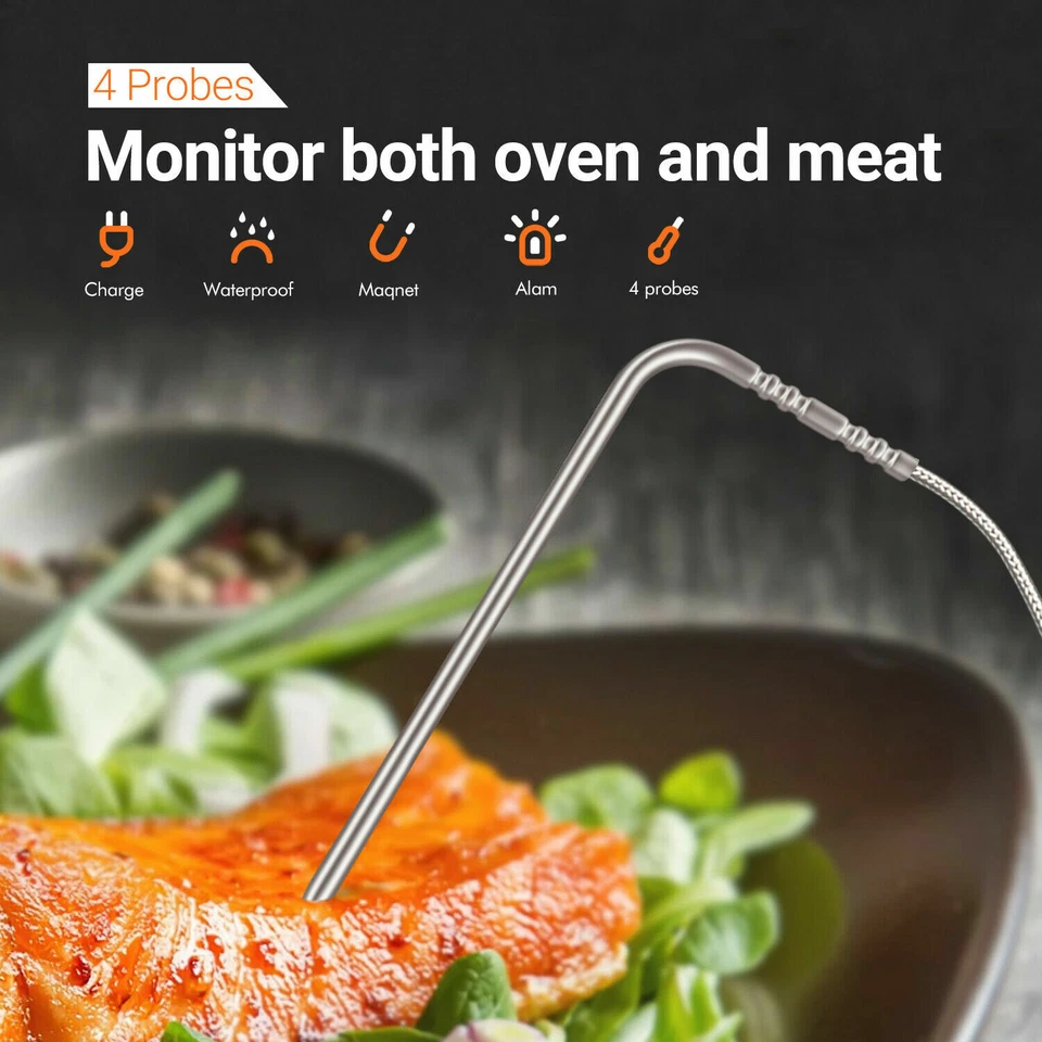 INKBIRD Wifi Meat Thermometer + Instant Read Thermoemter Grill Kitchen Smoke C/F - Image 4 of 4