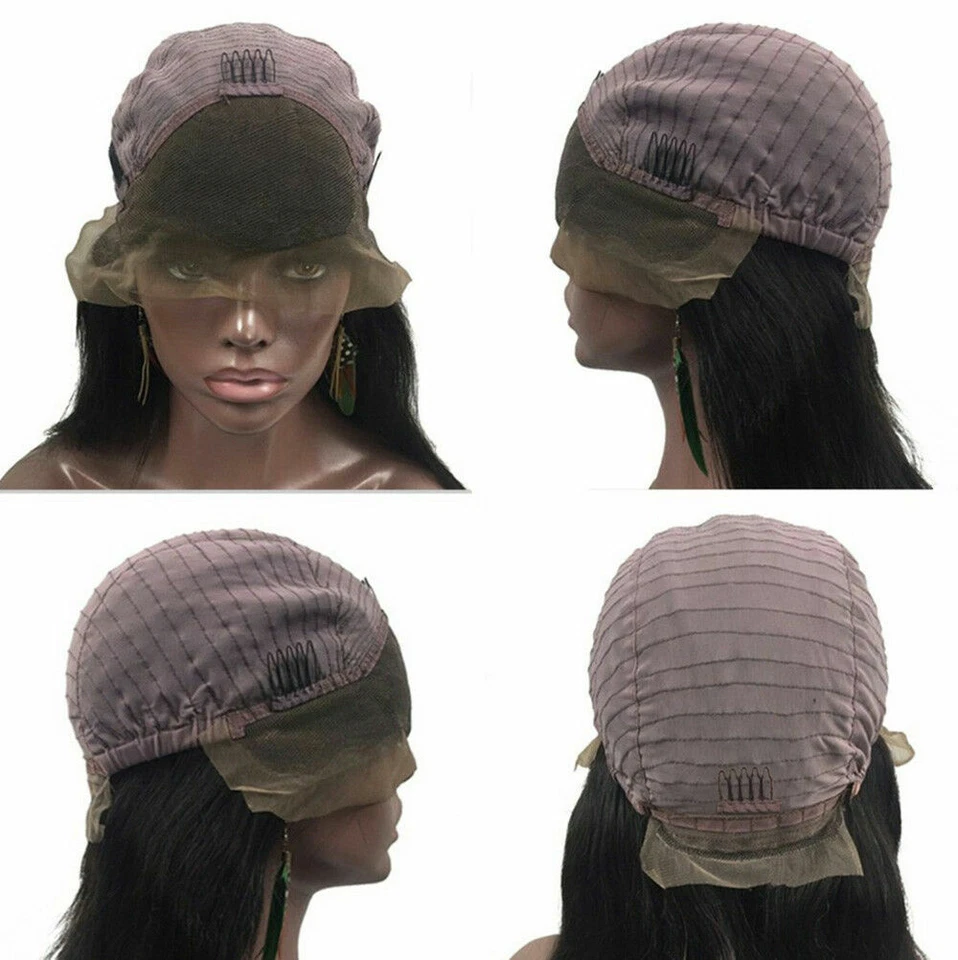 100%印度Remy头发全/前花边人类假发卷曲12-22英寸 — 第 2/4 张图片