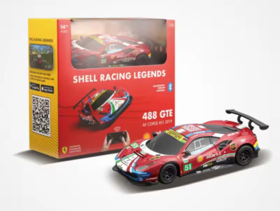Shell Racing Legends - Ferrari 488 GTE - Bburago Bluetooth RC Car