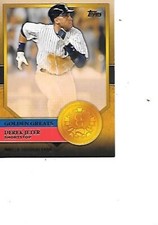 Derek Jeter HOF 2012 Topps Golden Greats Baseball Card #GG-29 NM
