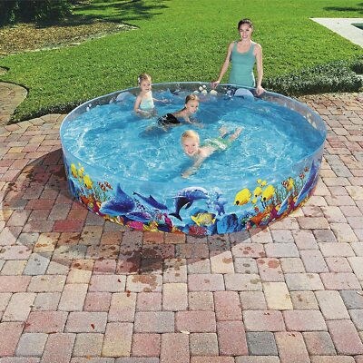 Bestway Fill 'N' Fun Pool Chad Valley 8ft Ocean Kinder Planschbecken 96'' x 18''