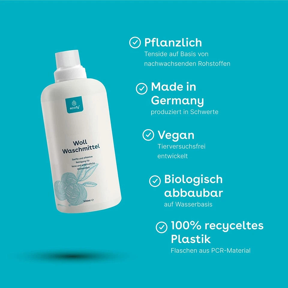 eco:fy Wollwaschmittel Feinwaschmittel Wolle Waschmittel Merino Lanolin öko - Bild 4 von 4