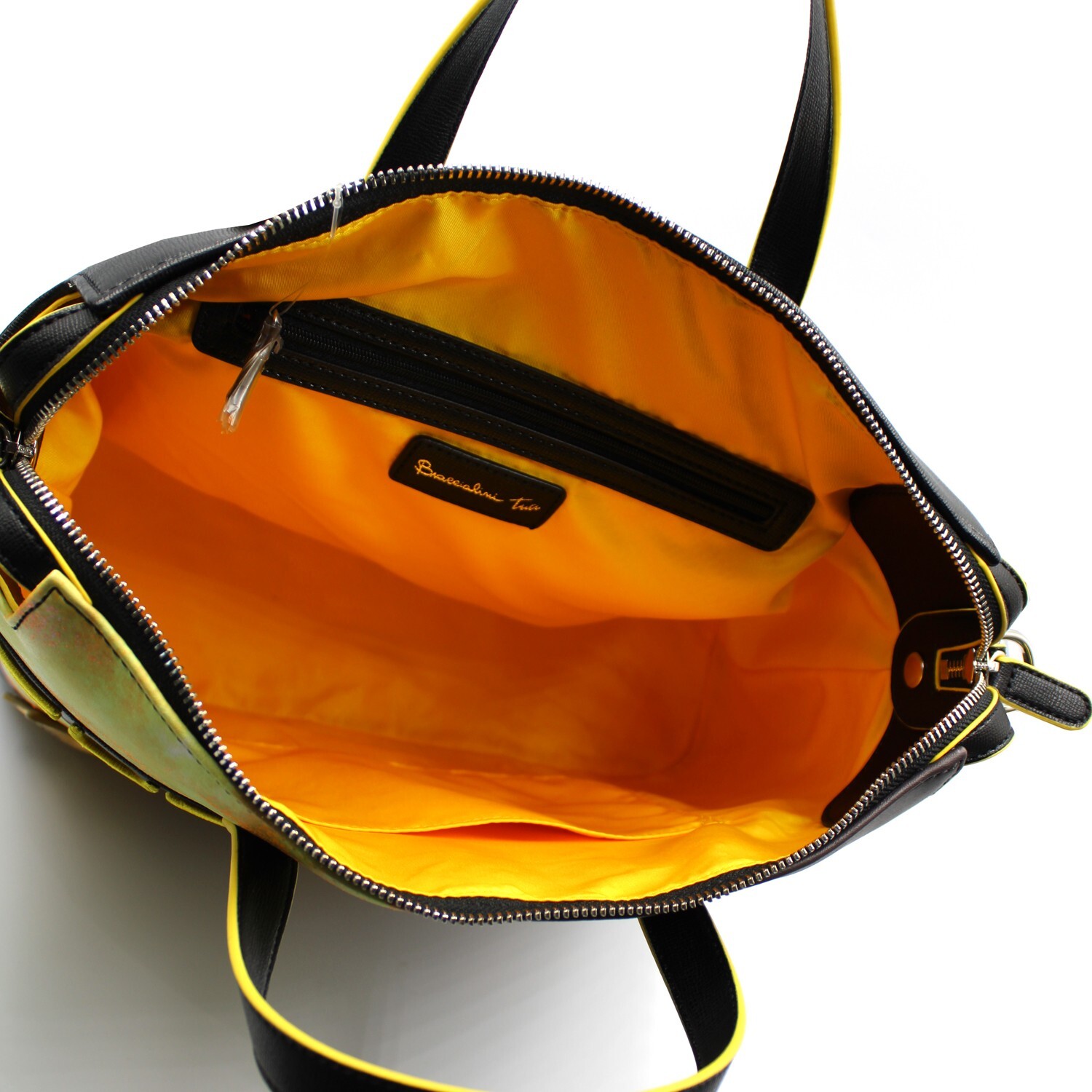 SAOLA €289 Braccialini CARTOLINE borsa Tote media a tema di Sole e Spazio NEW