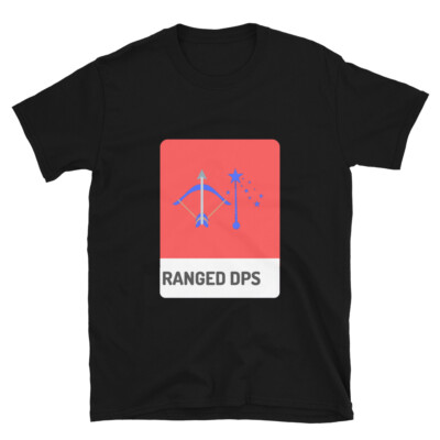 RANGED DPS T-Shirt FFXIV WoW GW2 DnD ESO SWTOR MMO RPG Role Playing Gamer Gift