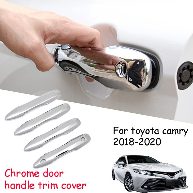 For Toyota Camry 20182020 Chrome Side Door Handle Cover Trim eBay