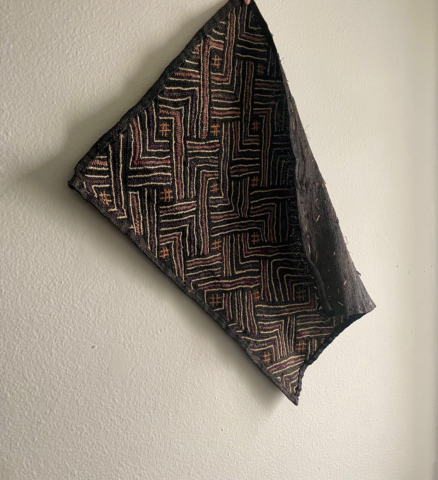 Kuba cloth Raffia kuba cloth African wall hanging Handmade wall