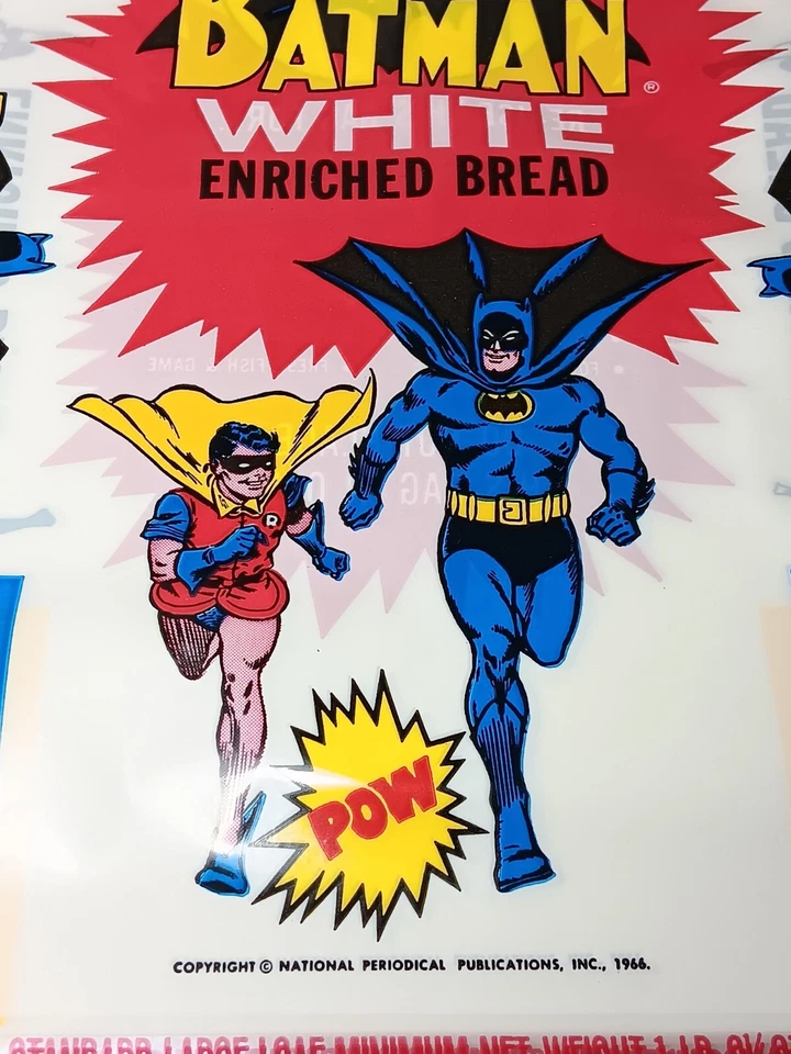 批量 10!!! 1966 年蝙蝠侠和罗宾金州白色富含面包塑料袋 — 第 4/4 张图片