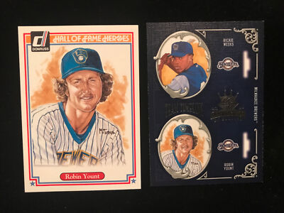 Robin Yount 2004 donruss hall of fame heroes  947/1000,  & team timeline￼ tt-2