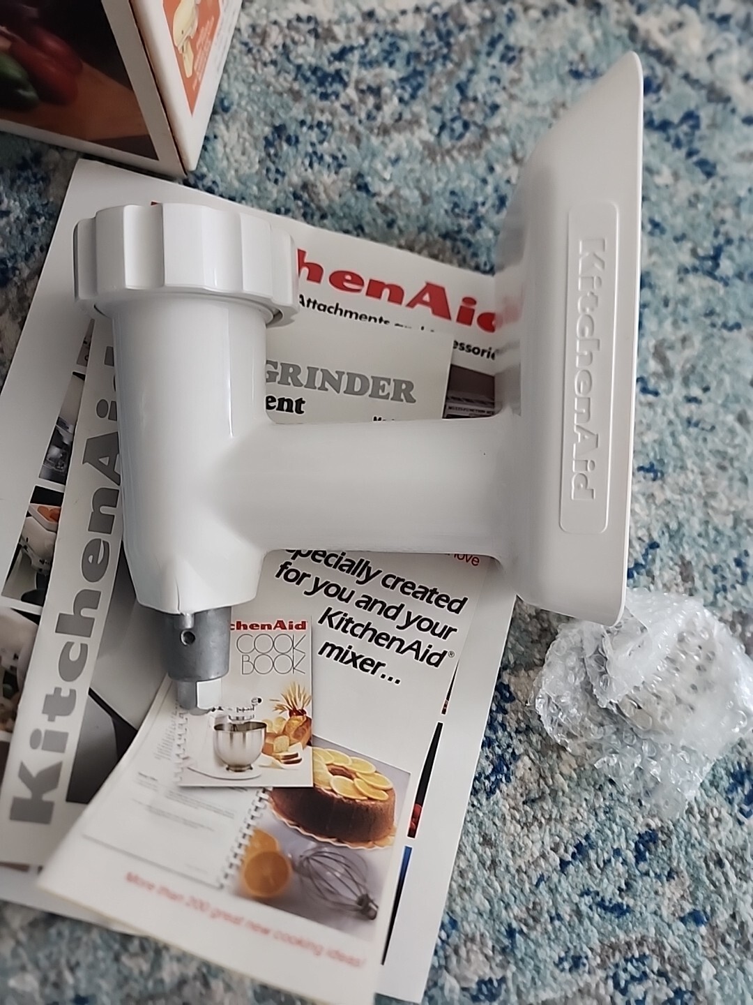 Vintage 1990 KitchenAid FGA Food Grinder Attachment with Manuals & Original Box