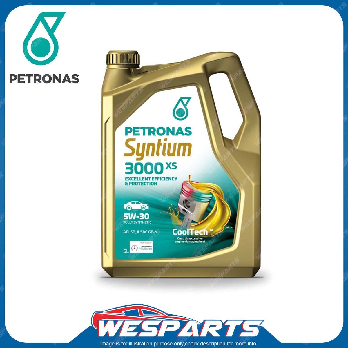 Petronas 5 Litre 5W-30 Syntium 3000 XS SP Ilsac GF-6 Dexos 1 Gen 2