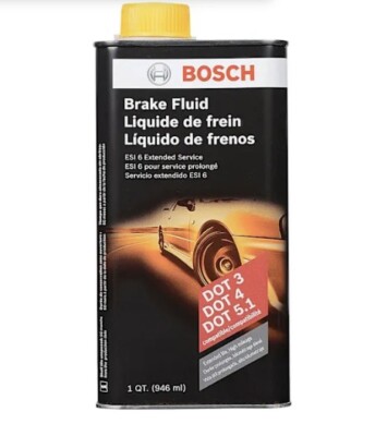 Bosch ESI6-32N Brake Fluid Direct Replacement for DOT 3, DOT 4, and DOT 5.1 1Qt