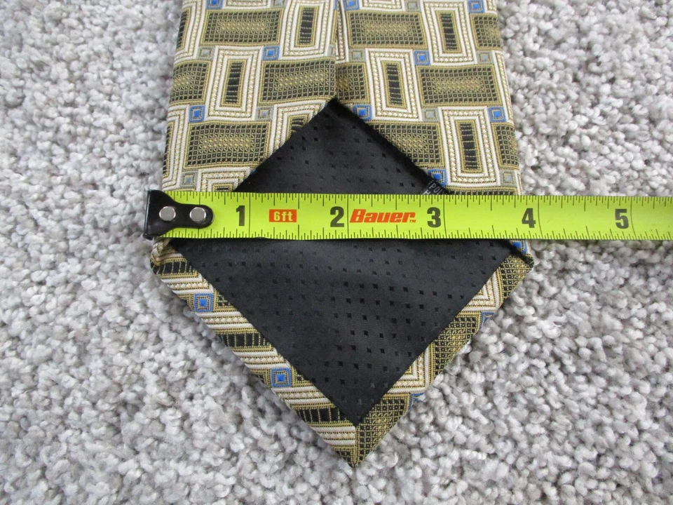 CORBATA 57 X 4 Colección UMO LORENZO Negro Azul Dorado Cajas Foto 3 de 4