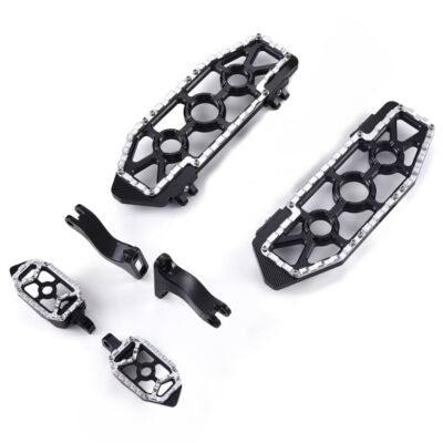 Front Rear MX Floorboards Pegs 1980-2025 For Harley Softail Dyna Switchback FLD
