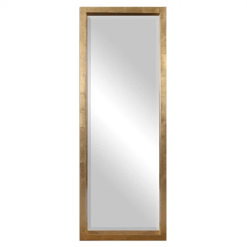 Edmonton Full Length Leaner Dressing Mirror Floor Gold Leaf ~ Uttermost 14554 - Picture 4 of 7