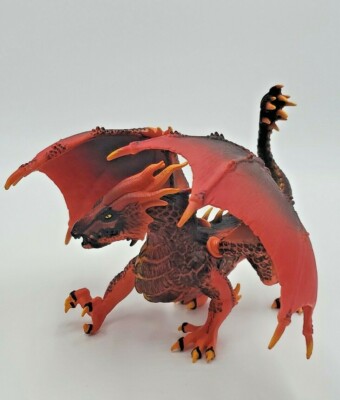 Schleich Eldrador Creatures Lava Dragon Toy Action Figure Figurine Red Orange 