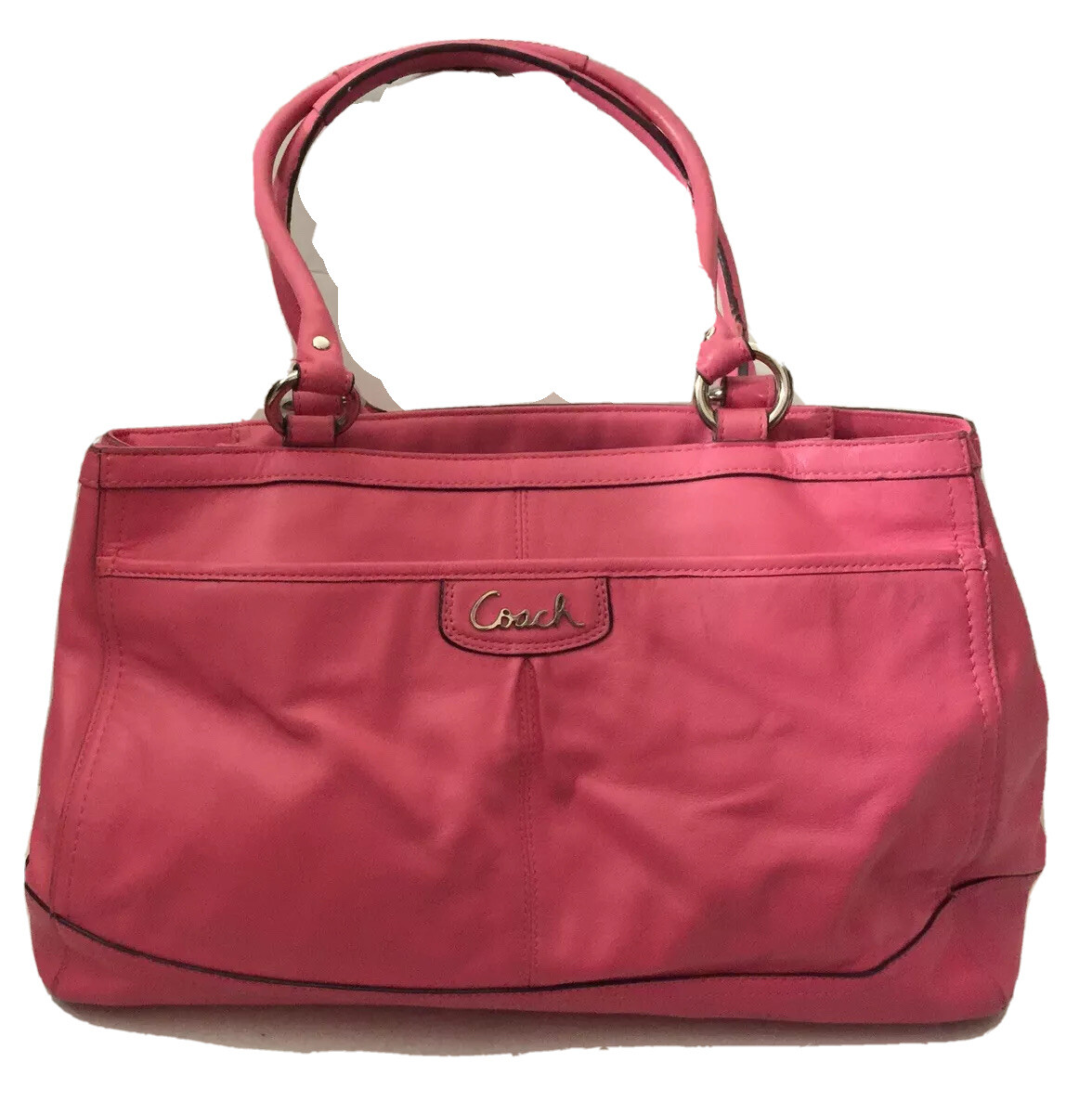 バッグ Vintage Coach Pink Leather Purse Handbag Coach Vintage Leather Tote Bag | Pink | FARFETCH PL