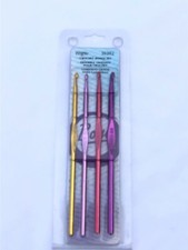 new WRIGHTS BOYE ALUMINUM CROCHET HOOK SET W/ FOLD. SCISSORS 36282 NEW OLD STOCK