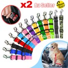 2x Dog Lead Harness Pet Safety Dog Seat Belt Clip for Dog Car Seat Belt Vehicle