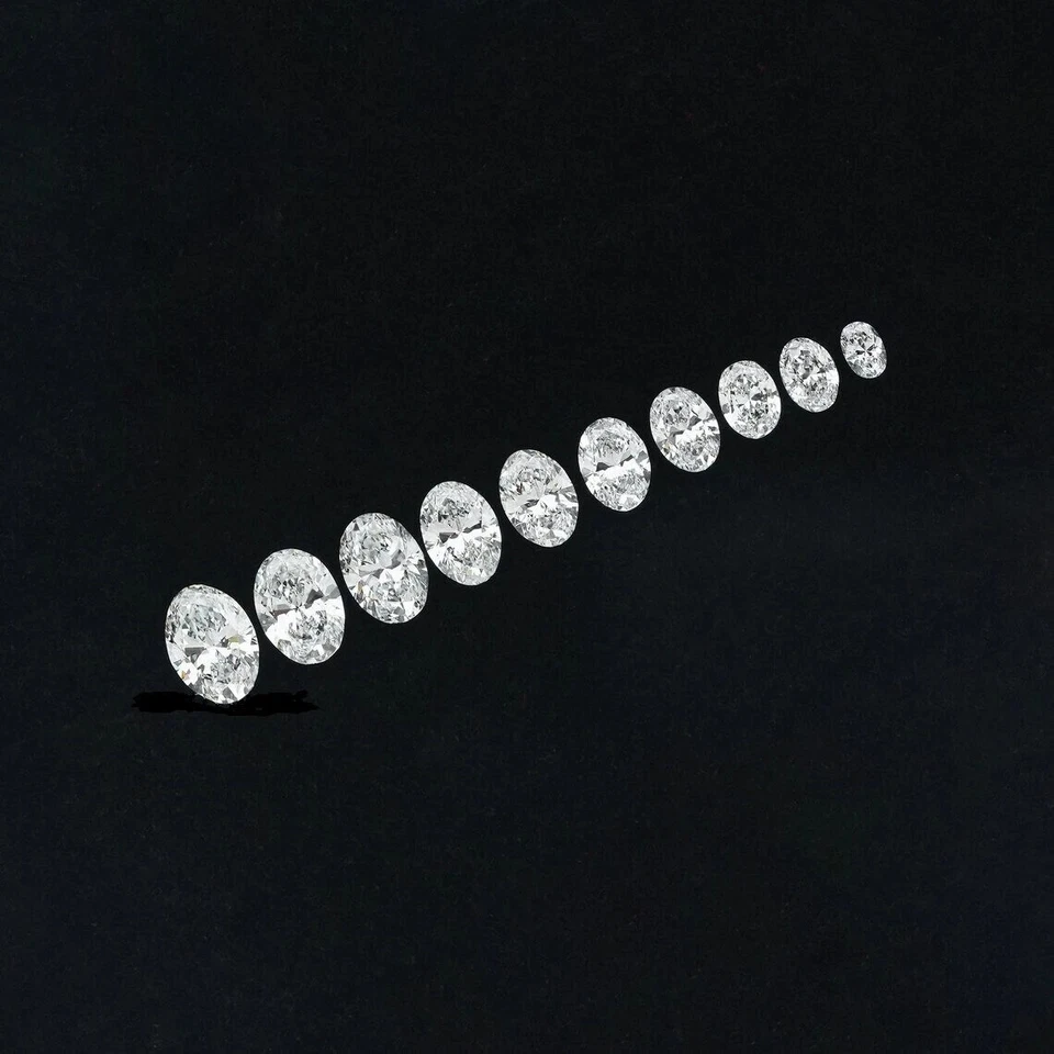 3 mm to 7 mm Oval Lab Grown Loose White Diamonds EF-VS  CVD Lab Grown Loose Diam - Image 3 of 4